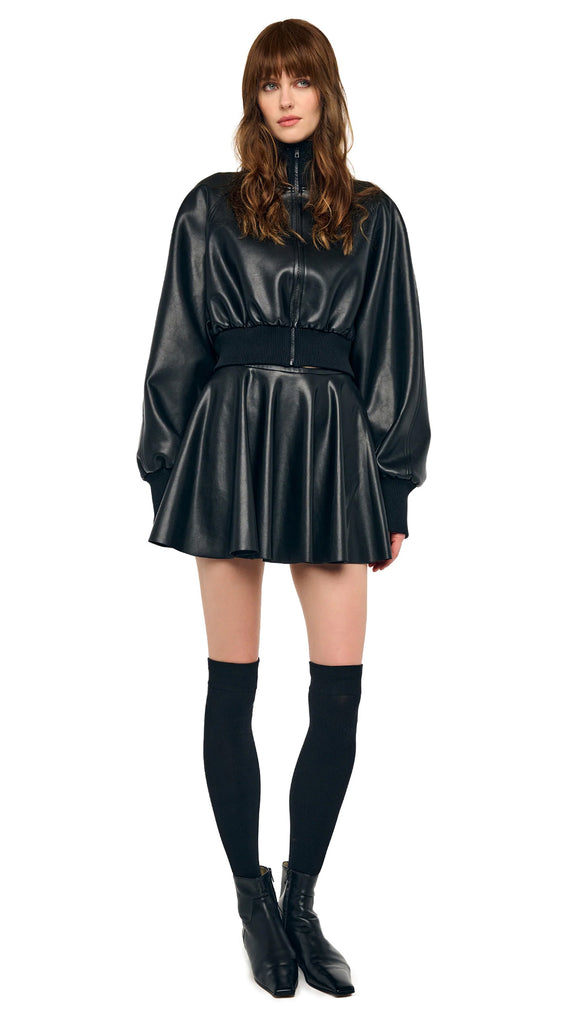 FLARED MINI SKIRT – Black – Norma Kamali