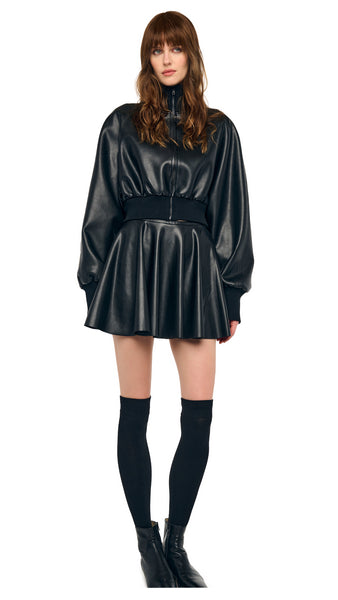 FLARED MINI SKIRT – Black – Norma Kamali