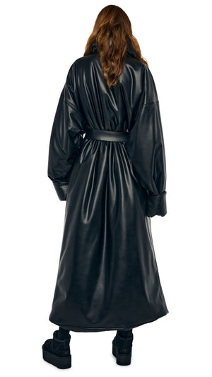 HIGH COLLAR OVERSIZED BOYFRIEND SLEEPING BAG COAT #3 Thumbnail