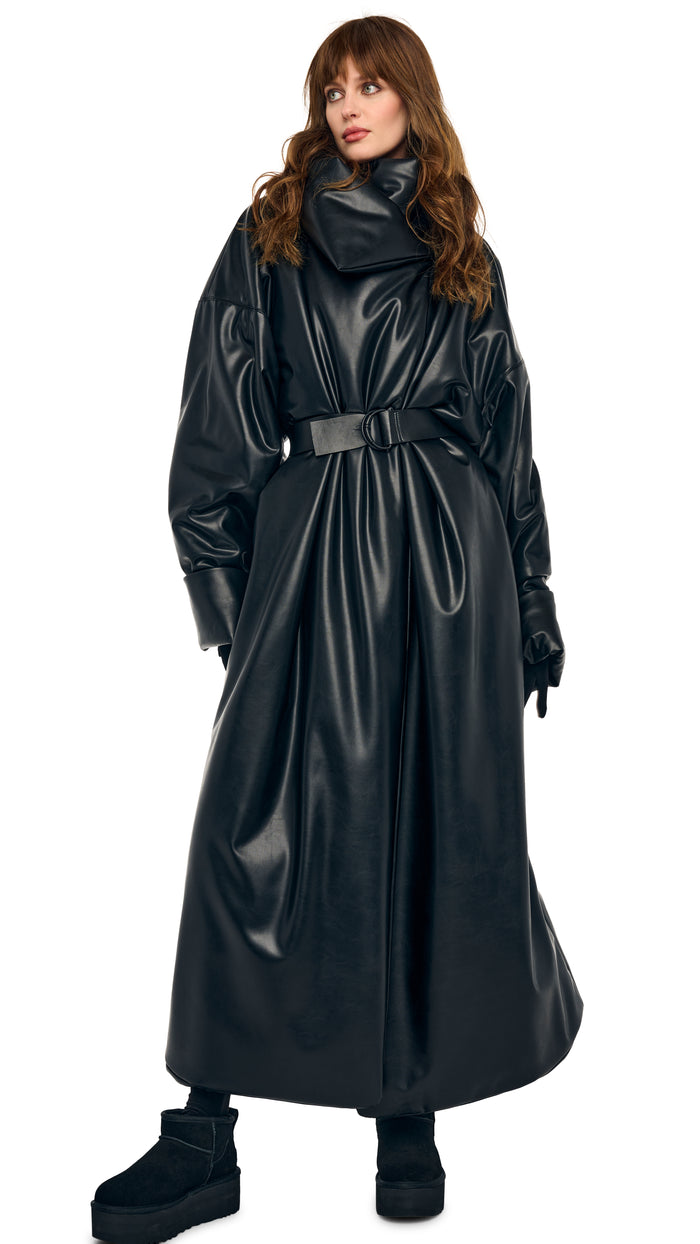 HIGH COLLAR OVERSIZED BOYFRIEND SLEEPING BAG COAT #1
