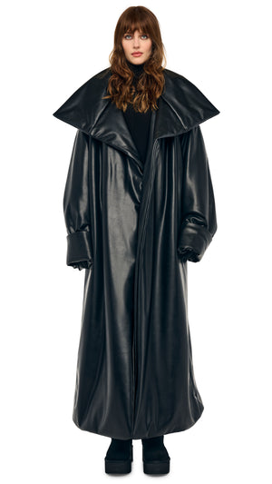 HIGH COLLAR OVERSIZED BOYFRIEND SLEEPING BAG COAT #4 Thumbnail
