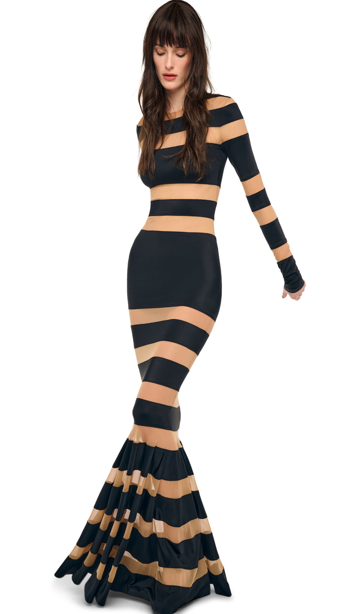SPLICED FISHTAIL GOWN #5