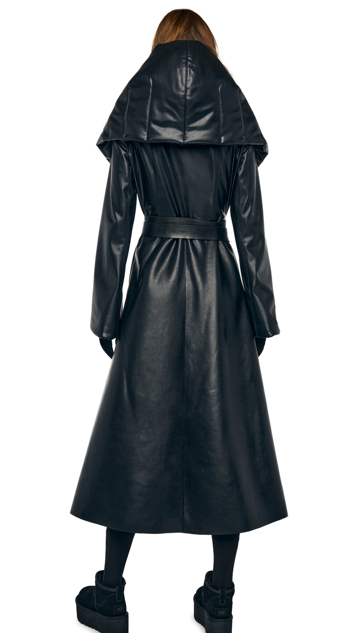 SHAWL COLLAR PEPLUM COAT #3