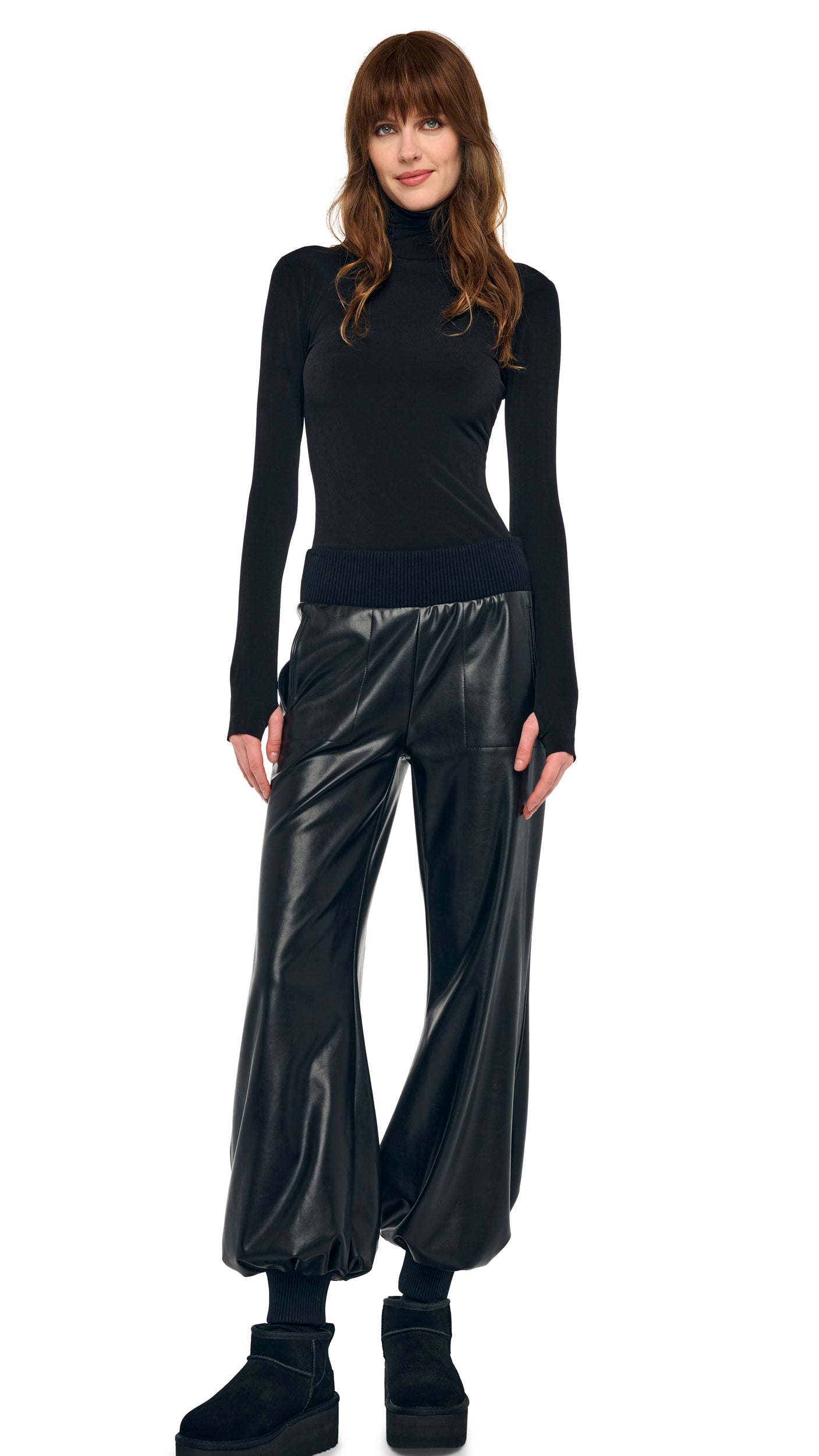 PUFF JOG PANT – Black – Norma Kamali