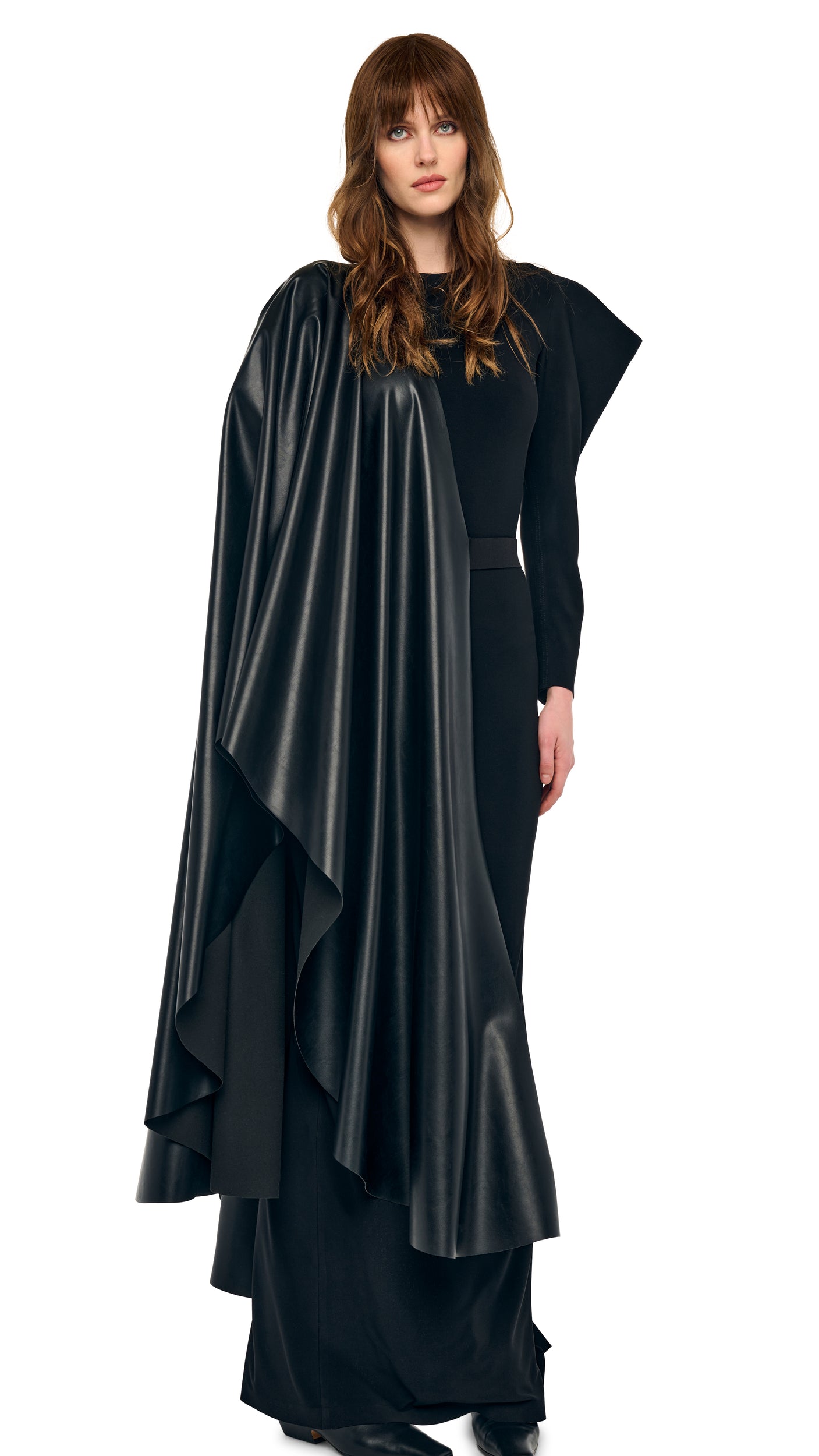 【ARGUE】RELIEF T BLACKサイズ2 SHAWL WRAP – Black – Norma Kamali
