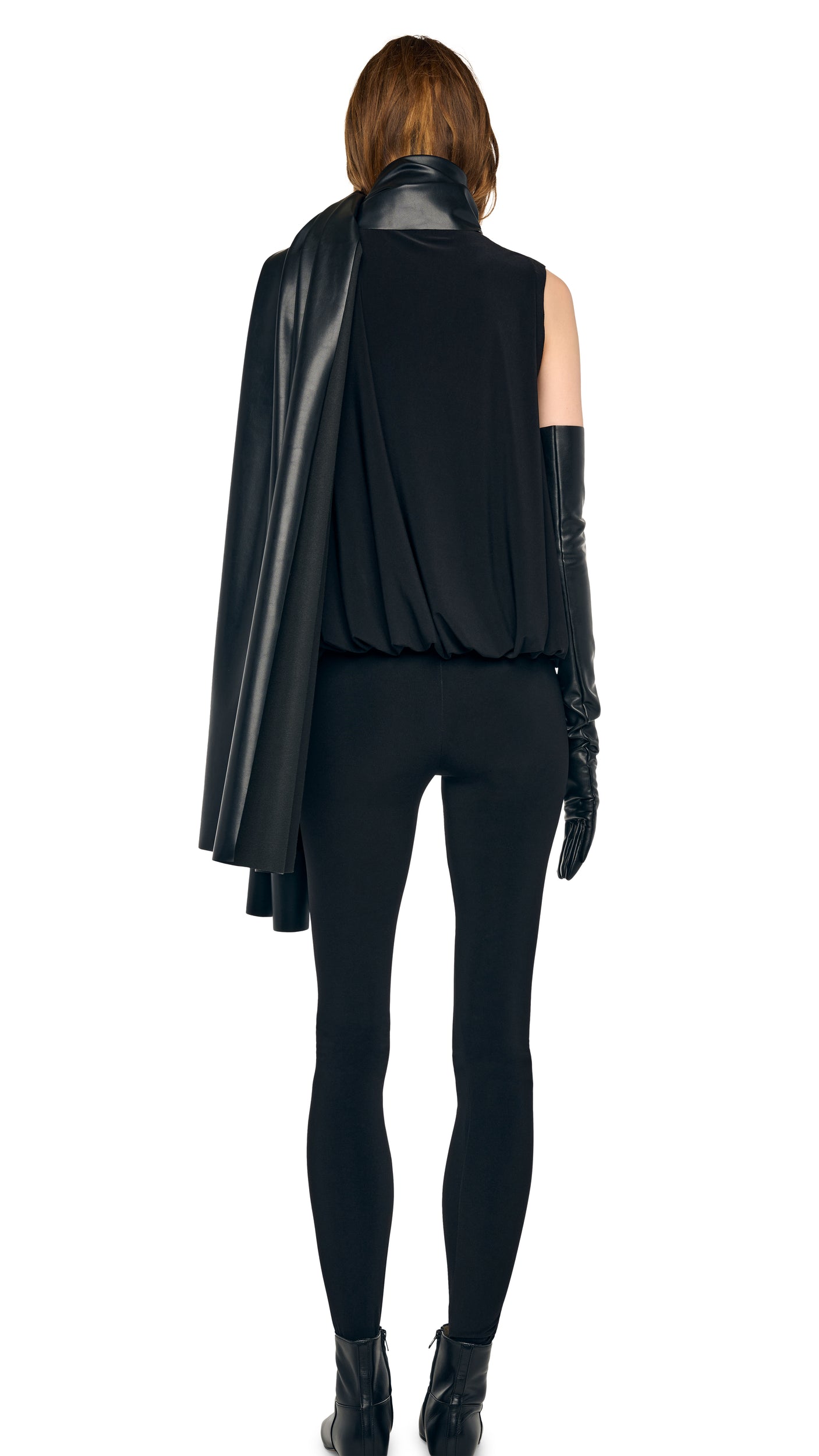RECTANGLE SCARF 24 X 90 – Black – Norma Kamali