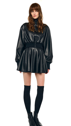 CROPPED OVERSIZED TURTLE BOMBER JACKET #4 Thumbnail