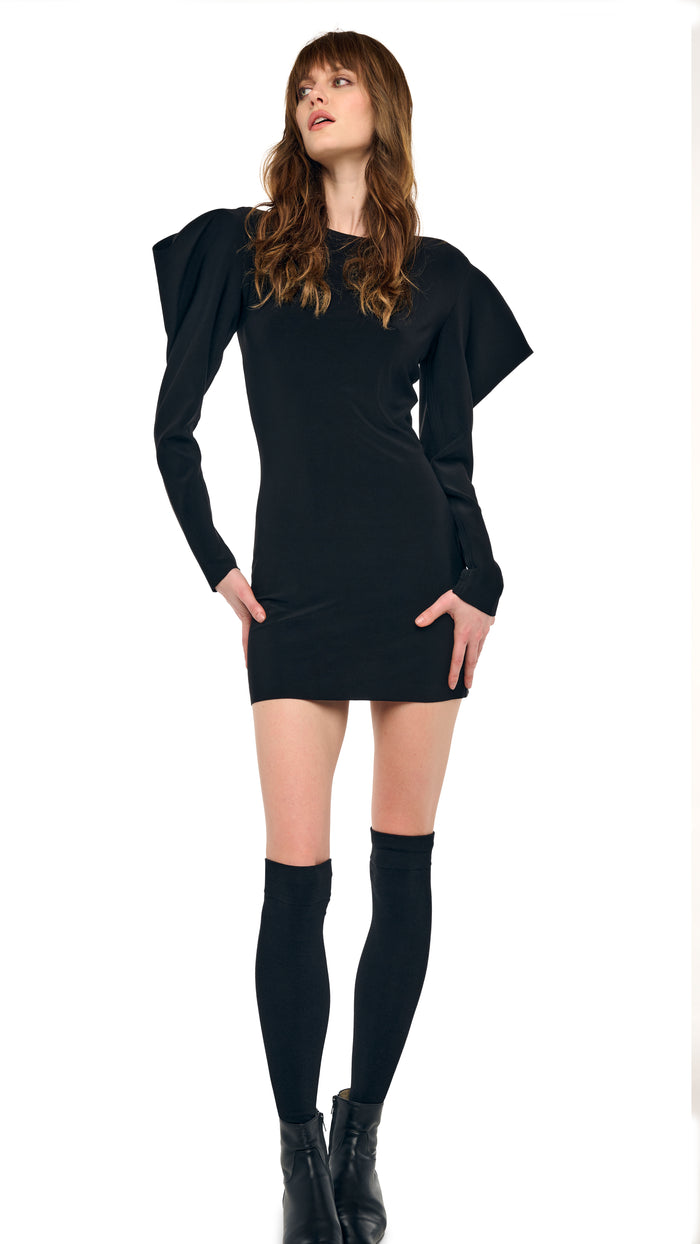 WING SLEEVE MINI DRESS #4
