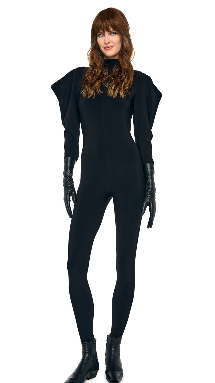 WING SLEEVE OPEN BACK BOW NECK CATSUIT #8