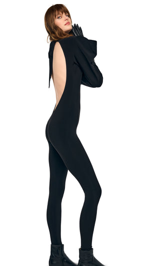 WING SLEEVE OPEN BACK BOW NECK CATSUIT #5 Thumbnail