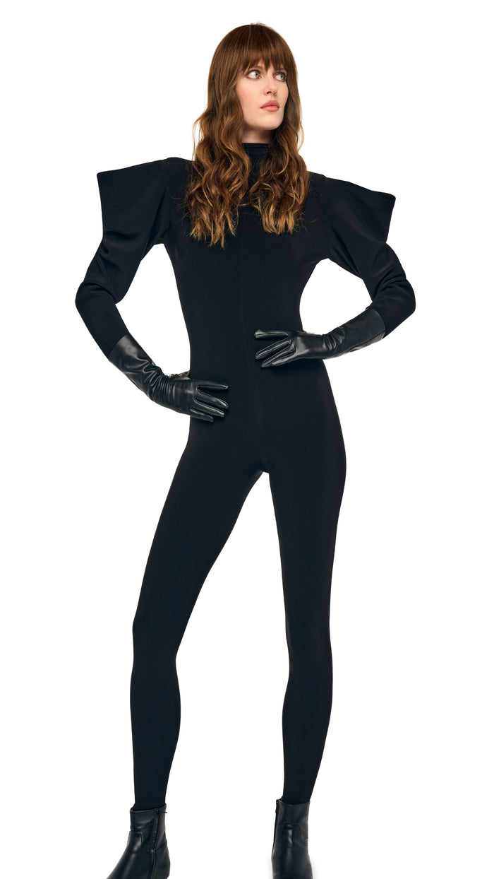 WING SLEEVE OPEN BACK BOW NECK CATSUIT #2