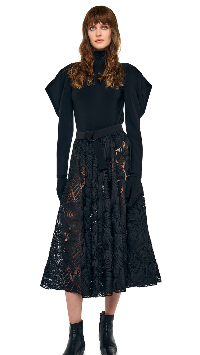 WING SLEEVE OPEN BACK BOW NECK BODYSUIT #6