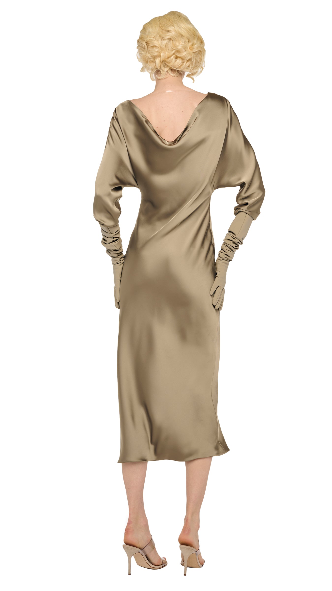 Norma Kamali Long Gloves - Elm / Size M/L Norma Kamali Long Gloves - Elm / Size M/L
