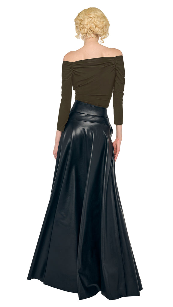 OFF SHOULDER SWEETHEART BODYSUIT – Bark – Norma Kamali