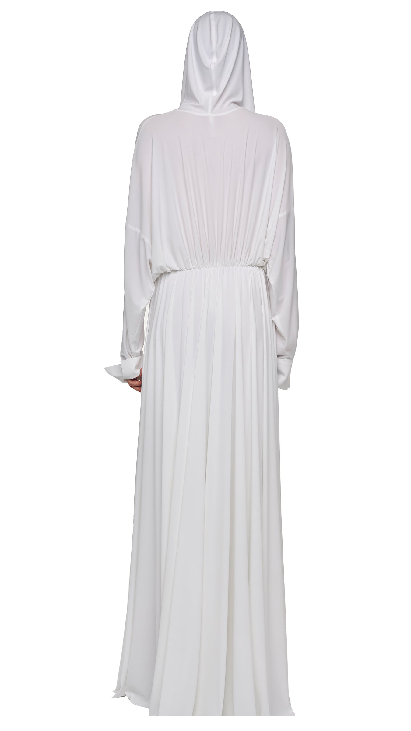 Hooded Super OS BF NK Shirt Flared Gown Hooded Super OS BF NK Shirt Flared Gown