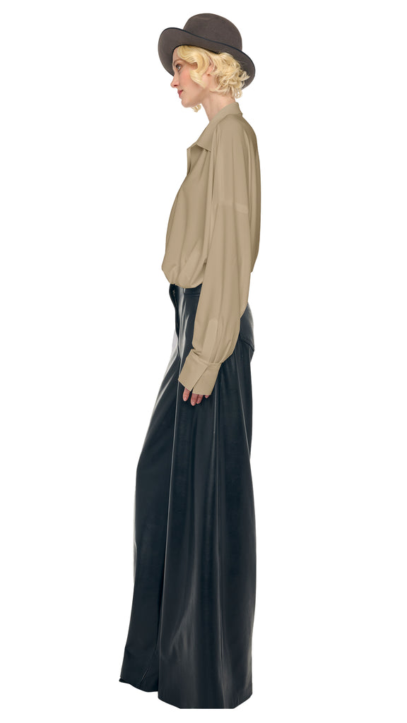 SUPER OS BF NK SHIRT BODYSUIT – Elm – Norma Kamali