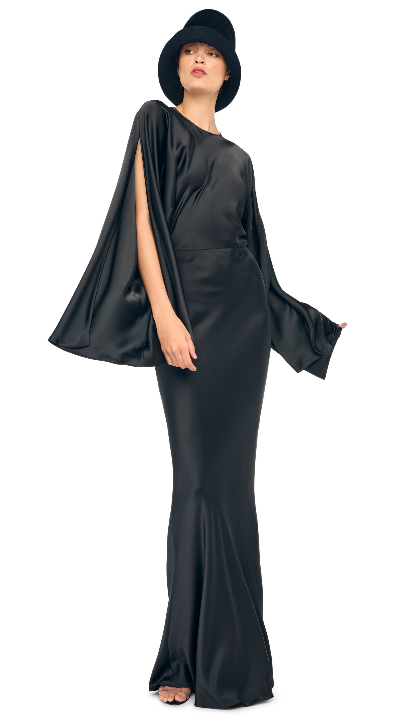 Norma Kamali Reverse Obie Gown Long Sleeve - Black / Size XXS Norma Kamali Reverse Obie Gown Long Sleeve - Black / Size XXS