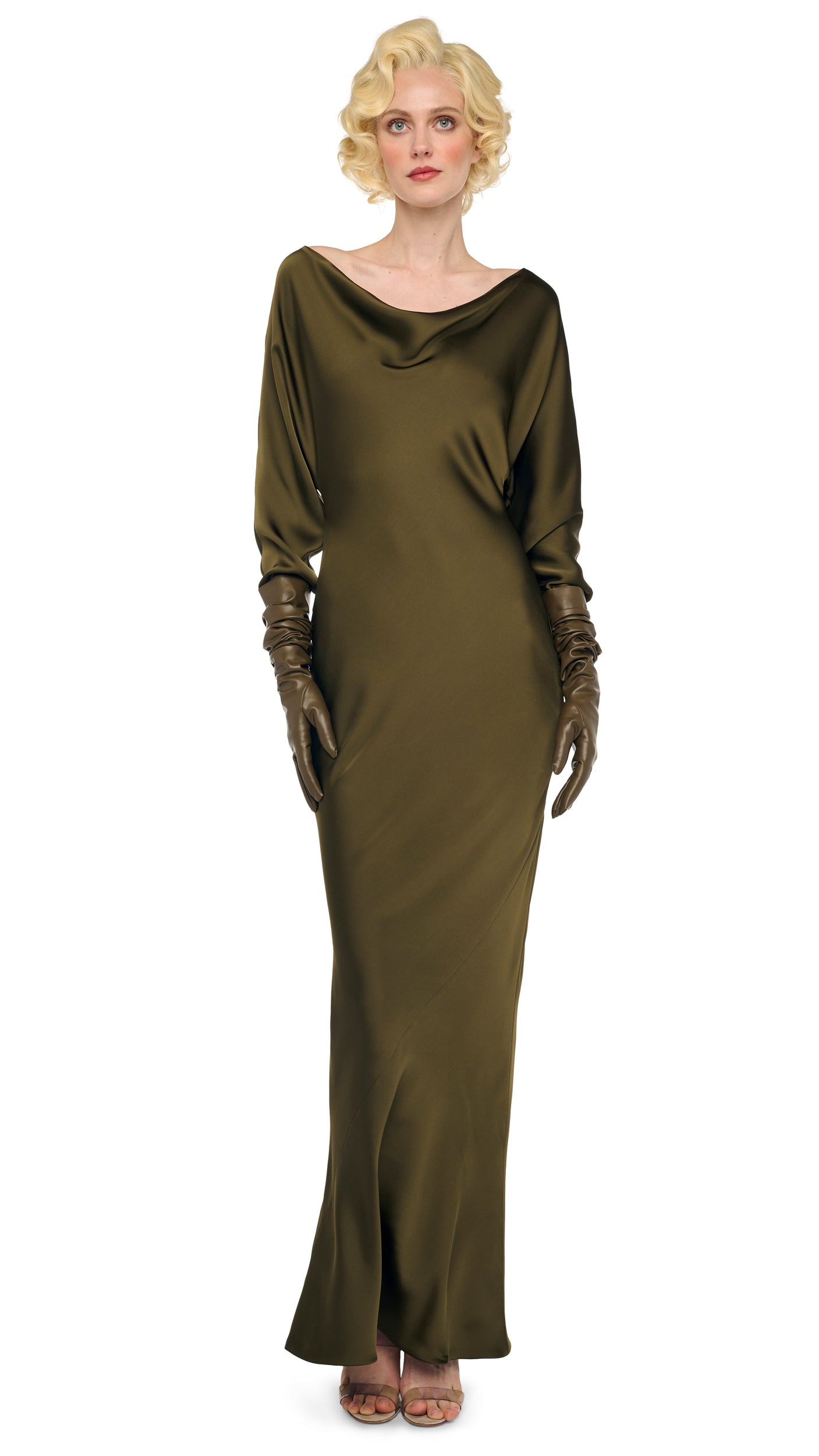 Norma Kamali Dolman Maria Gown - Bark / Size M Norma Kamali Dolman Maria Gown - Bark / Size M
