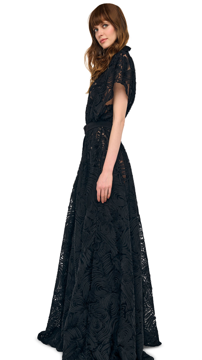 OVERSIZED NK SLEEVELESS FLARED GOWN #2