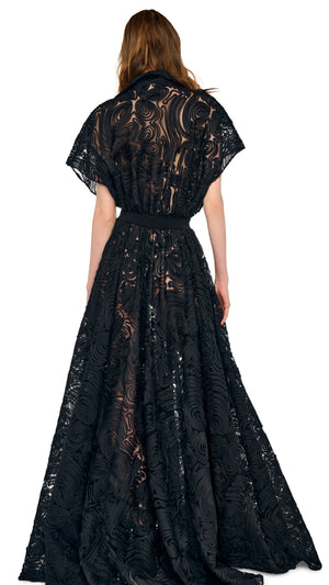 OVERSIZED NK SLEEVELESS FLARED GOWN #3 Thumbnail