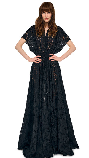 OVERSIZED NK SLEEVELESS FLARED GOWN #6 Thumbnail