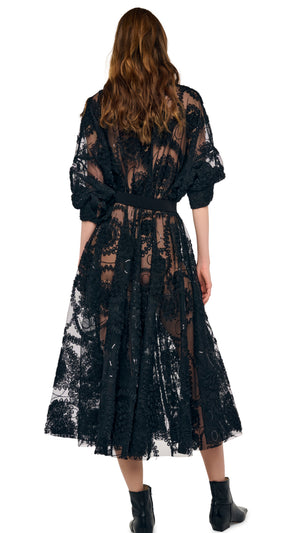OVERSIZED NK SHIRT FLARED DRESS #3 Thumbnail