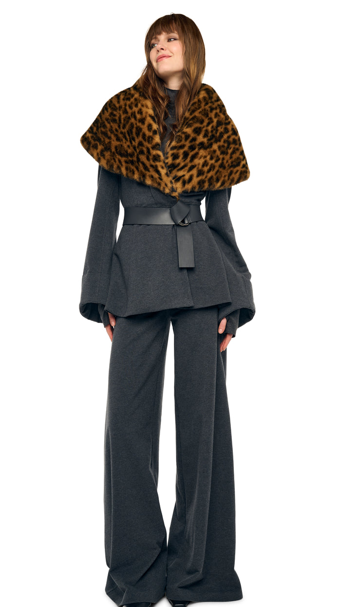 SHAWL COLLAR PEPLUM JACKET #5