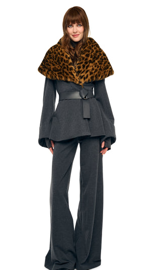 SHAWL COLLAR PEPLUM JACKET #6 Thumbnail