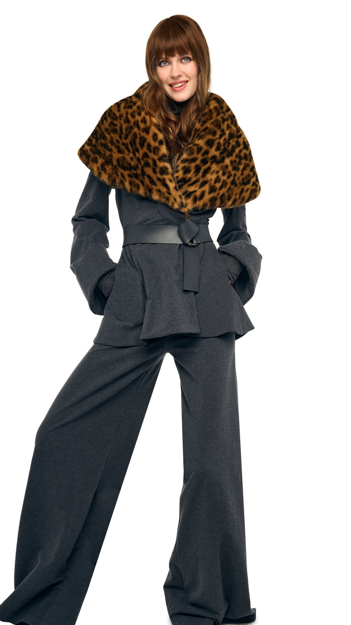 SHAWL COLLAR PEPLUM JACKET #9