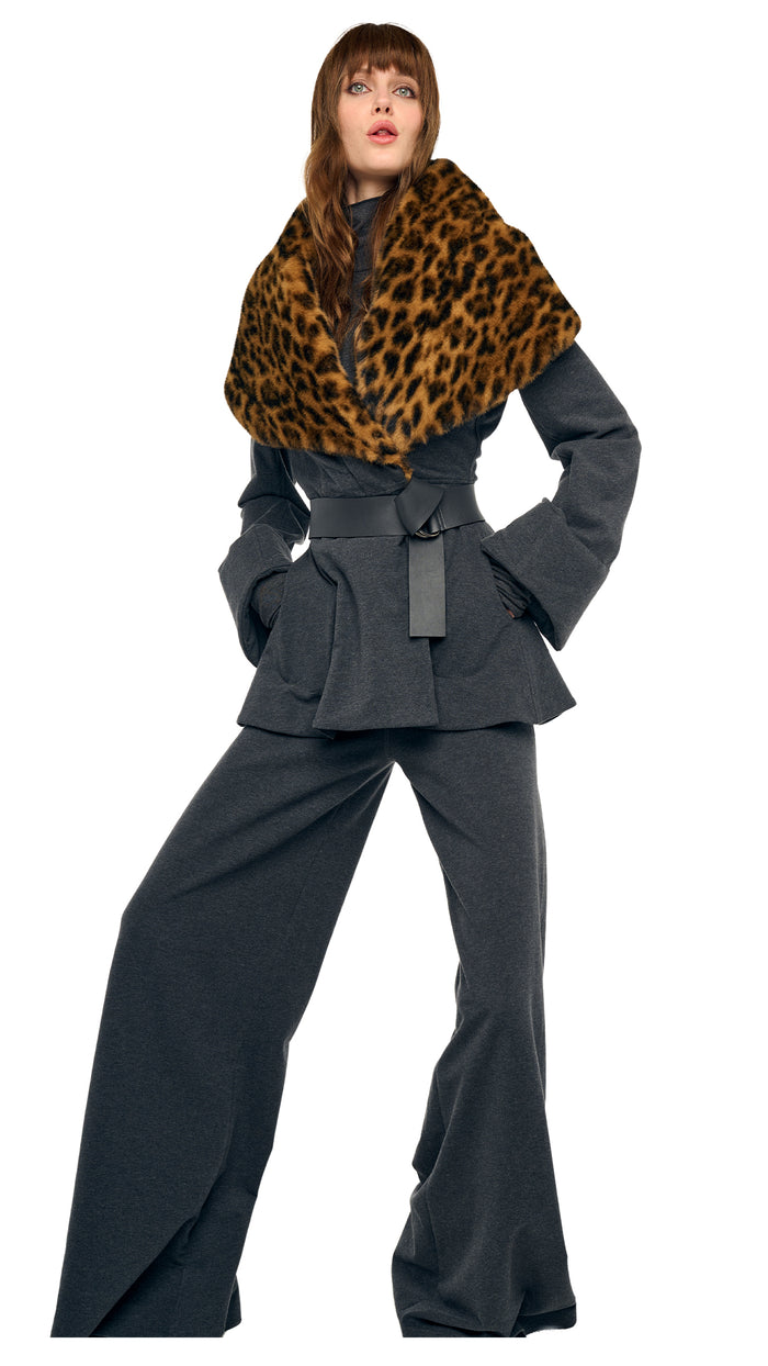 SHAWL COLLAR PEPLUM JACKET #1
