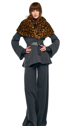 SHAWL COLLAR PEPLUM JACKET #7 Thumbnail