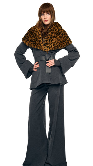 SHAWL COLLAR PEPLUM JACKET #8 Thumbnail