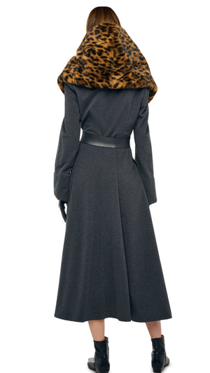 SHAWL COLLAR PEPLUM COAT #4 Thumbnail