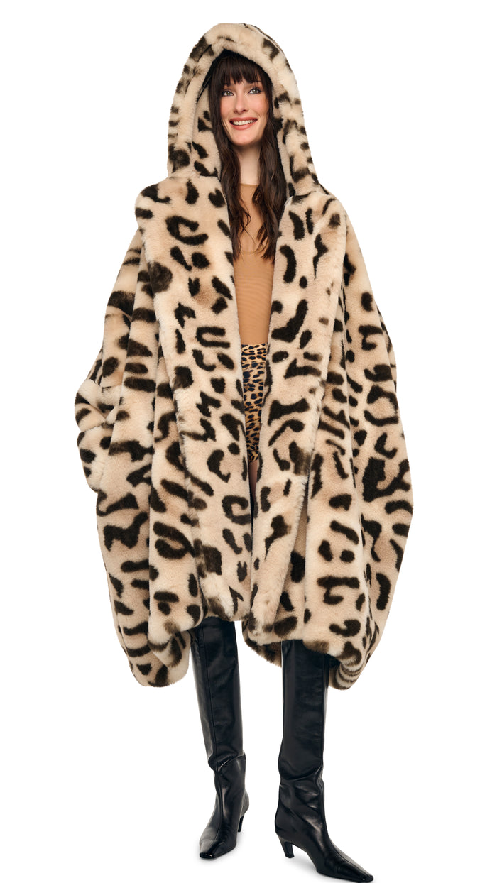 HOODED MODIFIED BLANKET COAT #5