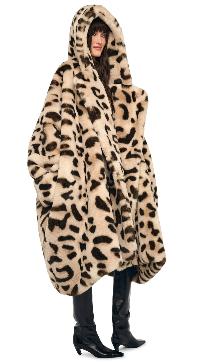 HOODED MODIFIED BLANKET COAT #4