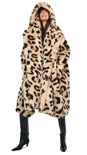 HOODED MODIFIED BLANKET COAT #7 Thumbnail