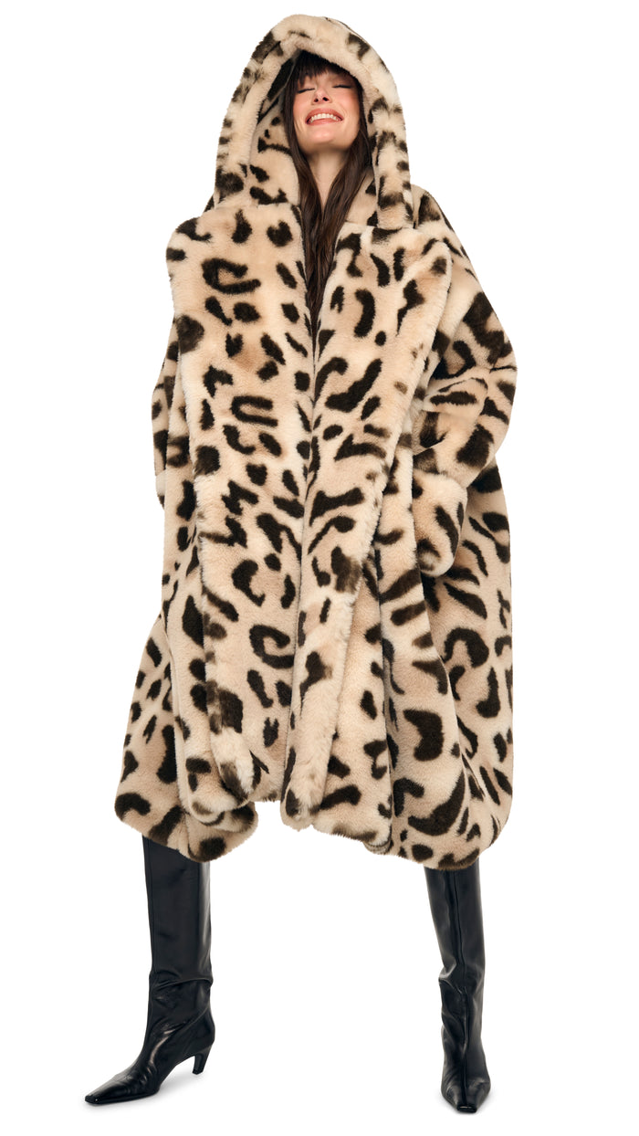 HOODED MODIFIED BLANKET COAT #7