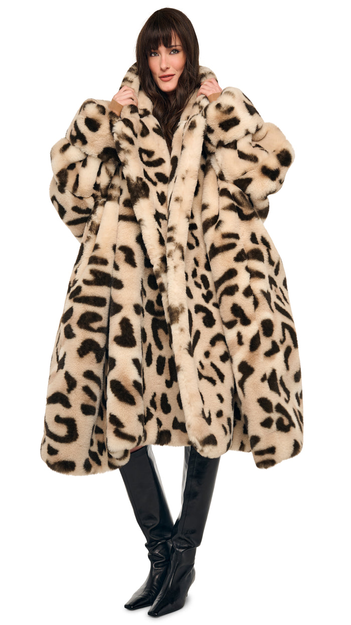 HOODED MODIFIED BLANKET COAT #11