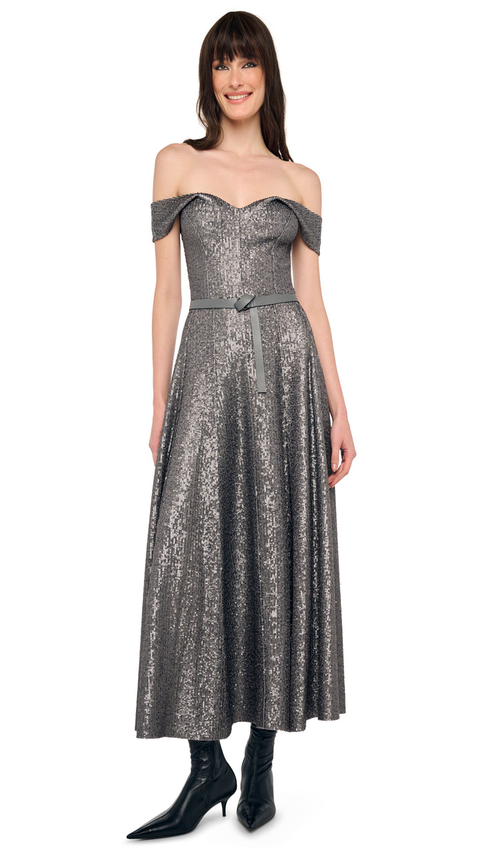 DOUBLE DROP SHOULDER GRACE DRESS TO MIDCALF #6
