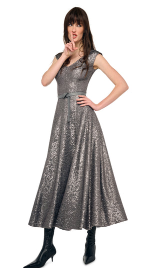 DOUBLE DROP SHOULDER GRACE DRESS TO MIDCALF #8 Thumbnail