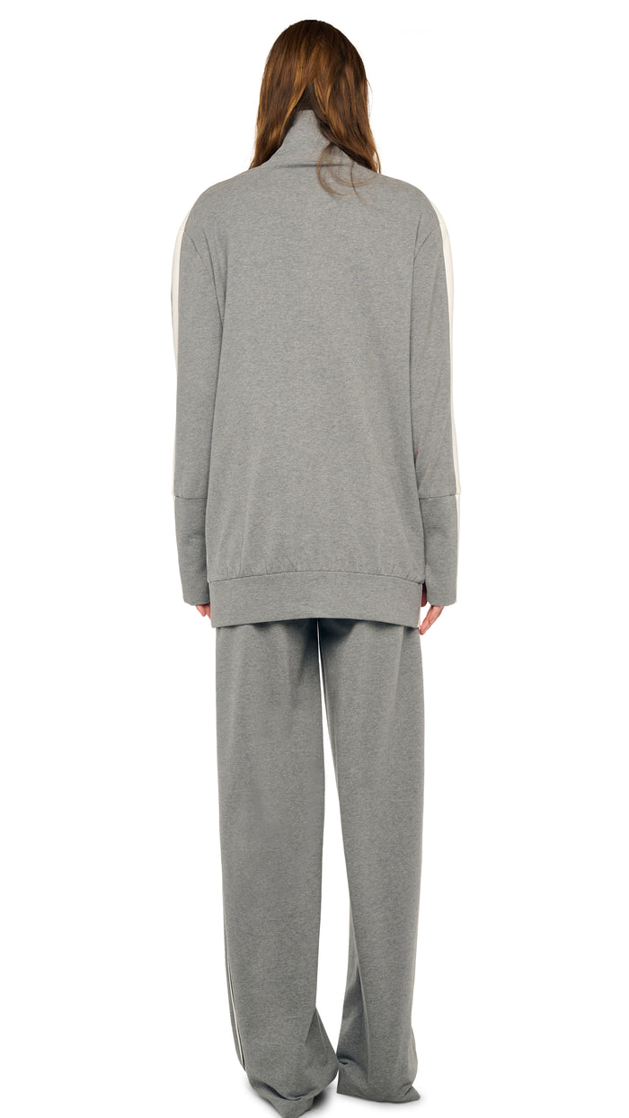 SIDE STRIPE FLAT FRONT WIDE PANT #4