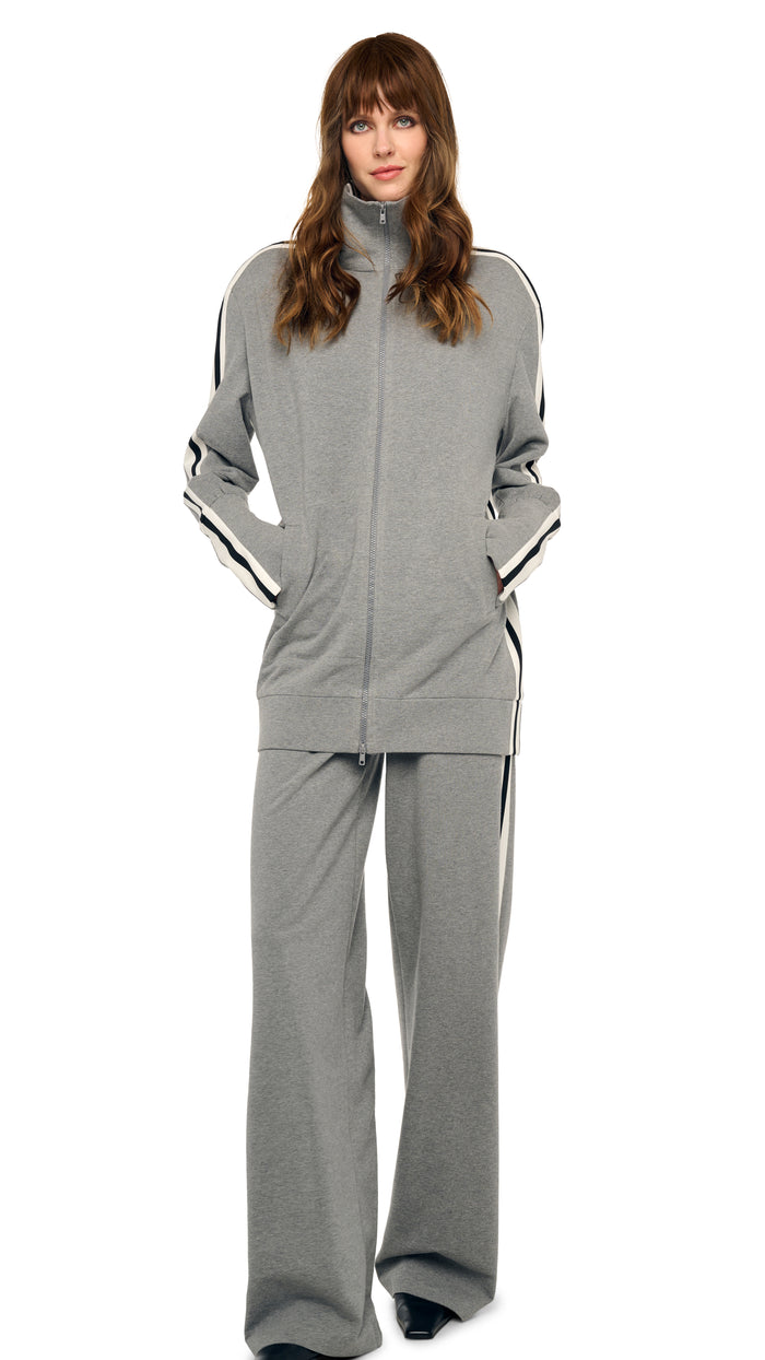 SIDE STRIPE FLAT FRONT WIDE PANT #2