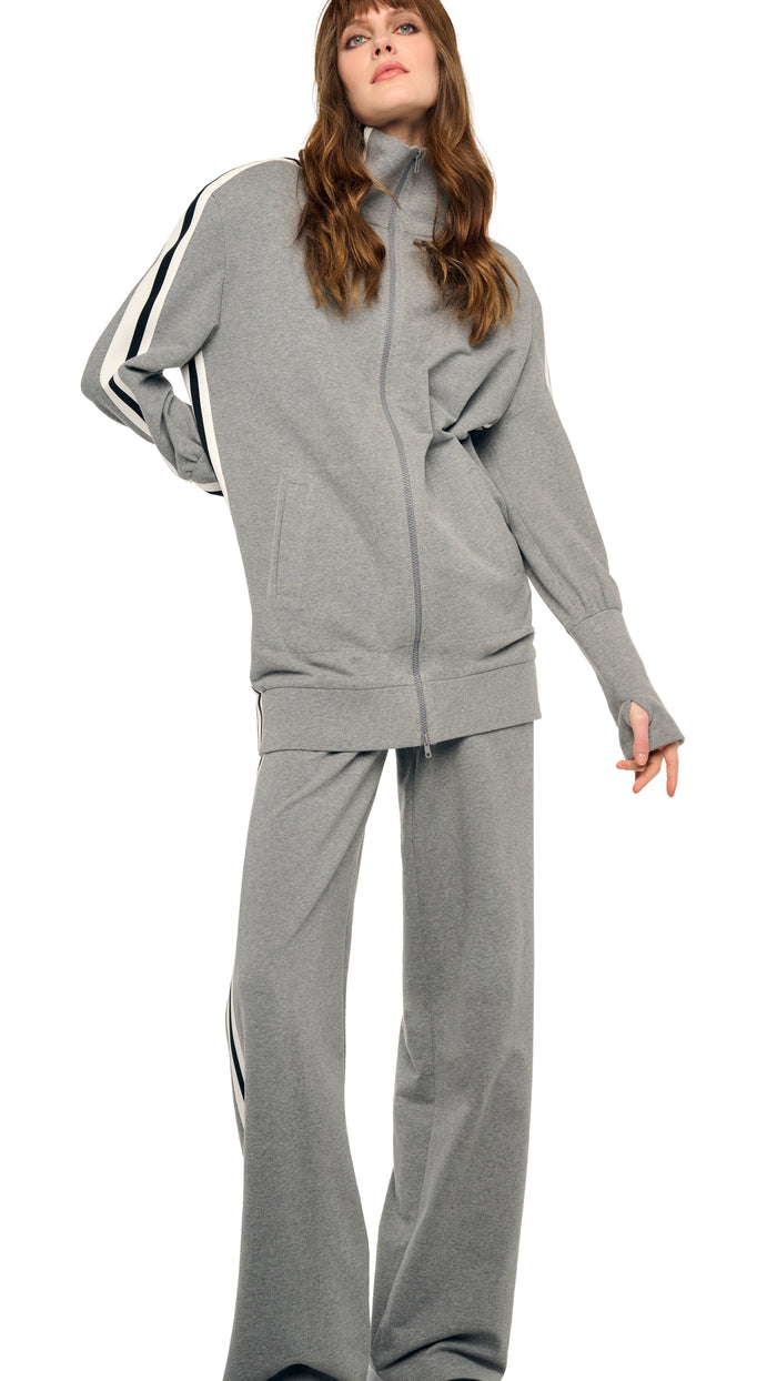 SIDE STRIPE FLAT FRONT WIDE PANT #6
