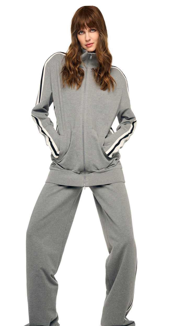 SIDE STRIPE FLAT FRONT WIDE PANT #7
