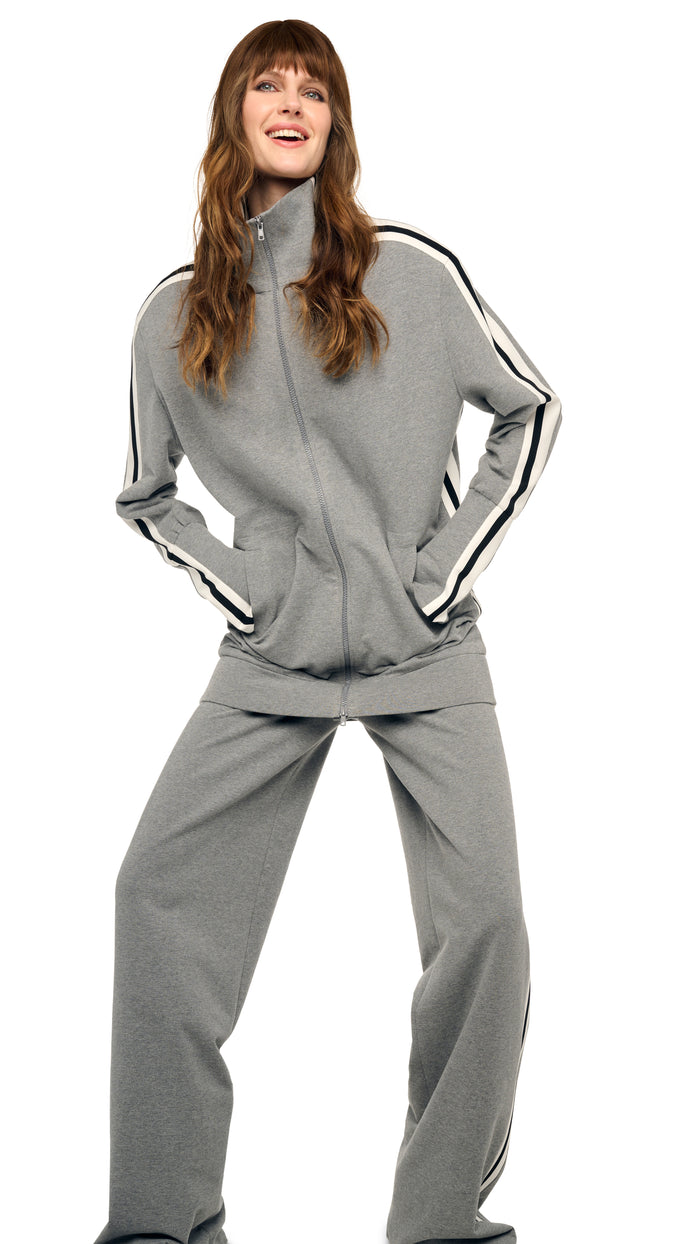 SIDE STRIPE FLAT FRONT WIDE PANT #8