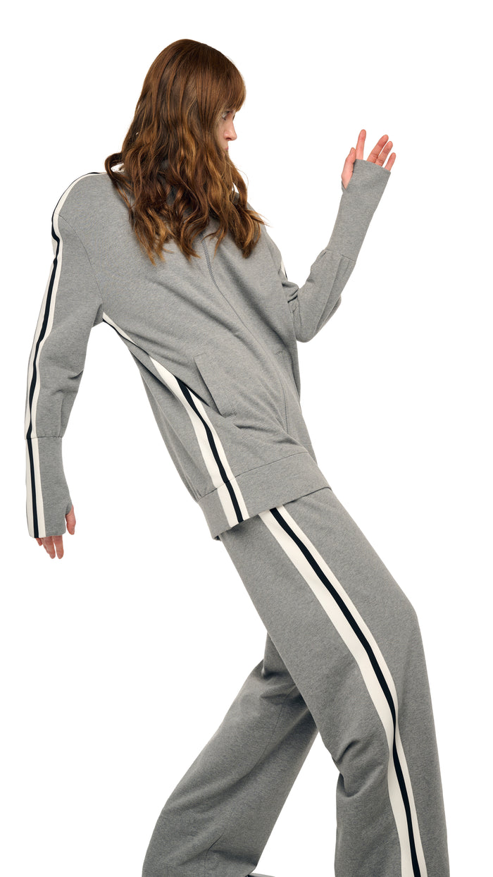 SIDE STRIPE FLAT FRONT WIDE PANT #10