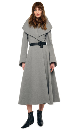 SHAWL COLLAR PEPLUM COAT #6 Thumbnail