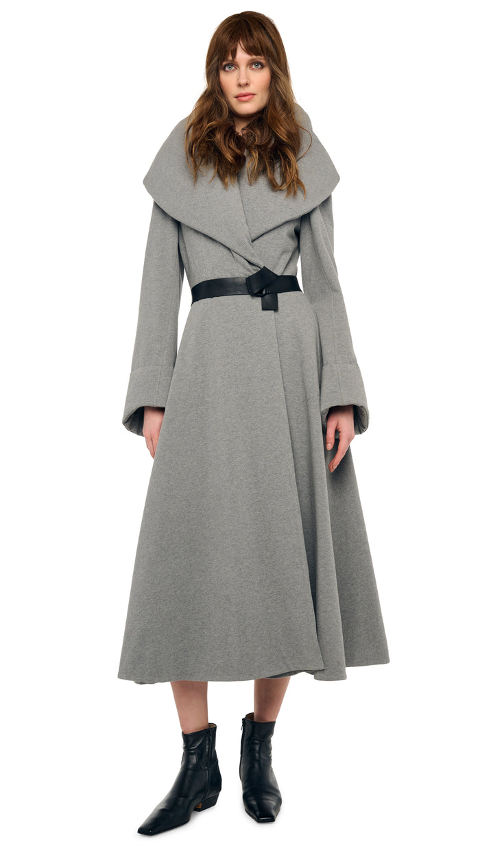 SHAWL COLLAR PEPLUM COAT #6