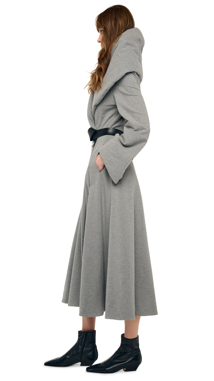 SHAWL COLLAR PEPLUM COAT #2