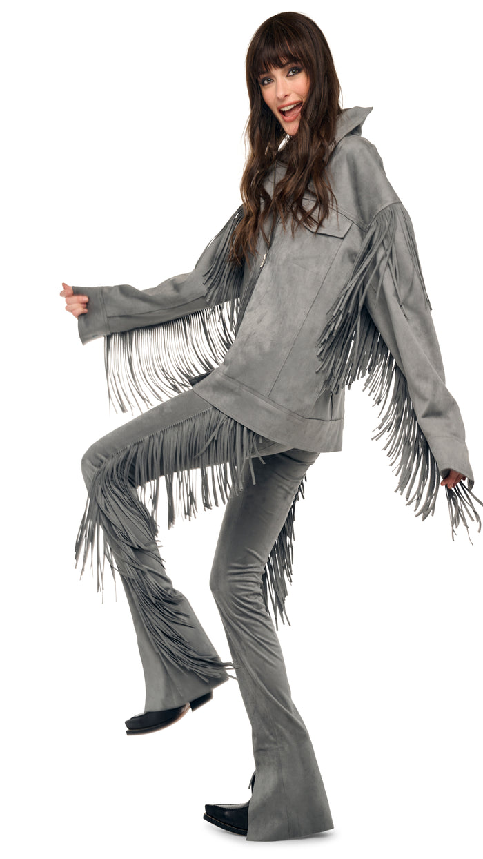 FRINGE OVERSIZED JEAN JACKET #10